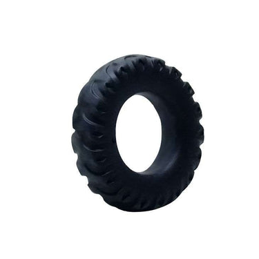 Anello Fallico Ziglinato in Silicone Nero per Maggiore Stimolazione